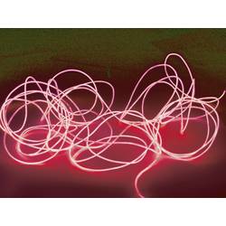 Elektroluminiscenčný kábel, Ø 2 mm, 2 m, červený
