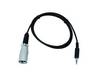 Eurolite DMX-Adapter IN DMX adaptér [1x jack zástrčka 3,5 mm - 1x XLR zástrčka] 1.00 m