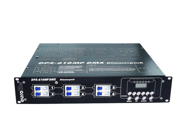 Eurolite DPX-610 MP DMX stmívač 6kanálový