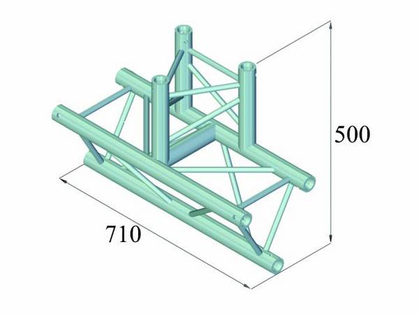 Alutruss TRILOCK 6082AT-38 3bodová rampa T-kus 90 °