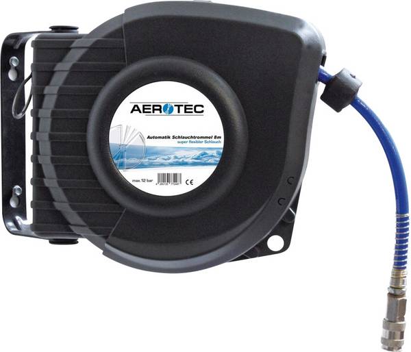 Aerotec 2009611 naviják na tlakovou hadici 8 m 10 bar upevnění na stěnu