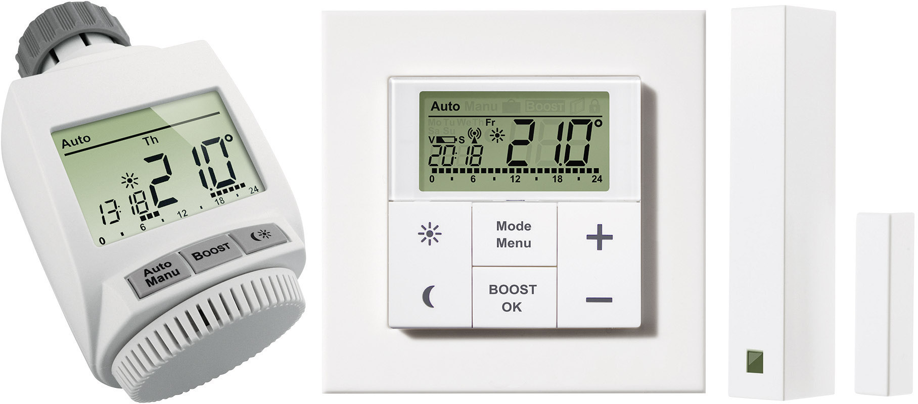 Sada bezdrôtového termostatu eQ-3 MAX! + Okenný kontakt + termostatická hlavica eQ-3 MAX! +