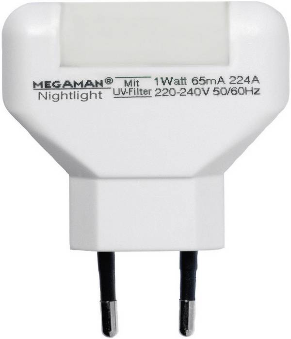 Megaman MM001 MM001 LED noční světlo   hranatý  LED teplá bílá bílá