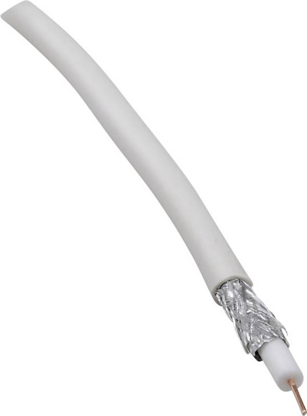 BKL Electronic 0806001/25 koaxiální kabel, vnější Ø: 6.60 mm, 75 Ω, 90 dB, bílá, 25 m