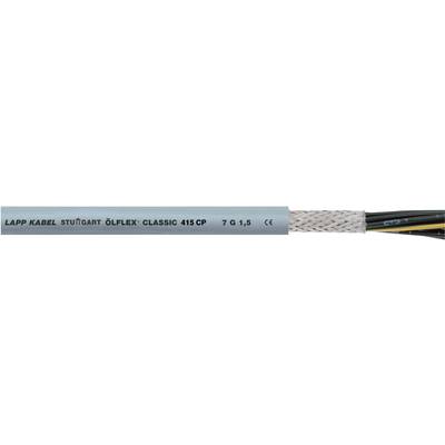Kabel s označením 'LAPP KABEL ÖLFLEX CLASSIC 415 CP 7G1,5 CE'. Vícevodičový se stíněním, vhodný pro průmyslové aplikace.