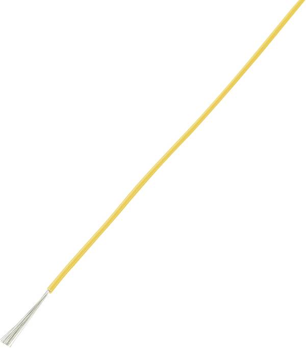 TRU COMPONENTS 1570176 lanko/ licna, LiY, 1 x 1 mm², žlutá, 10 m