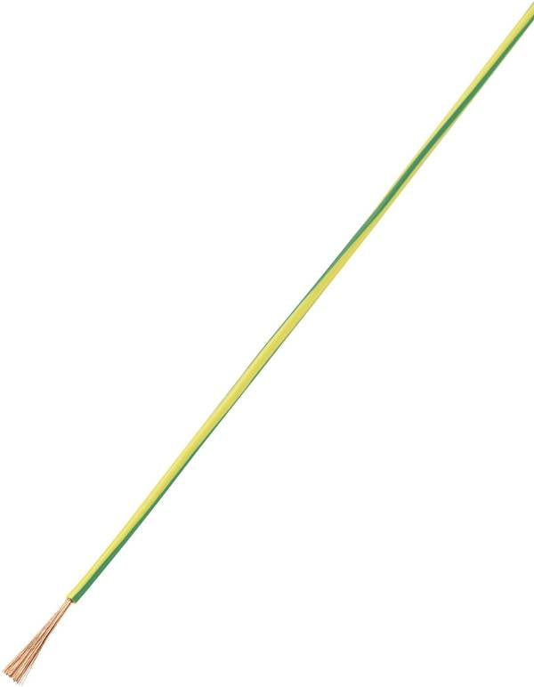TRU COMPONENTS 1566838 lanko/ licna, LiY, 1 x 0.75 mm², zelená, žlutá, 10 m