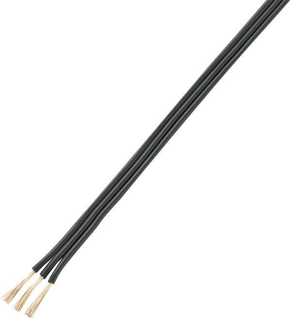 TRU COMPONENTS 1566991 lanko/ licna  3 x 0.75 mm² černá 20 m