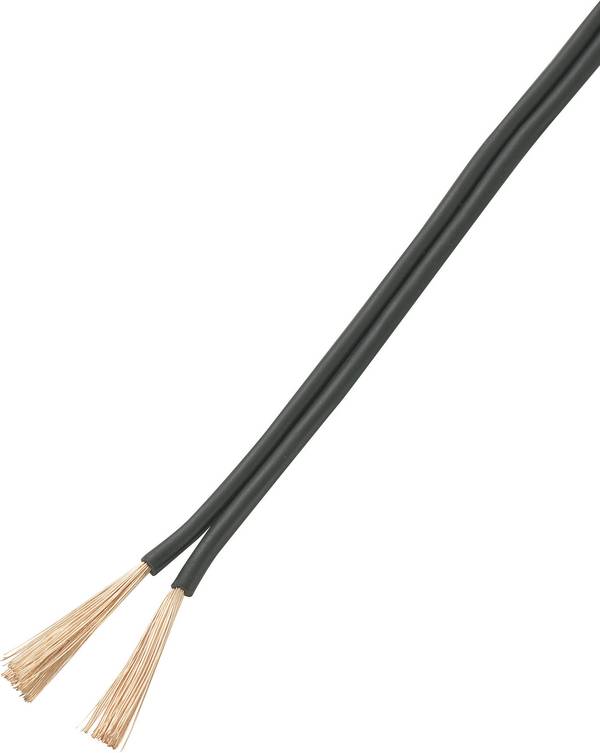 TRU COMPONENTS 1565193 lanko/ licna  2 x 1.50 mm² černá 50 m