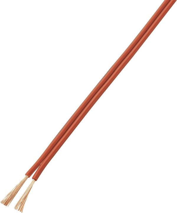TRU COMPONENTS 1567412 lanko/ licna LiY-Z 2 x 1 mm² červená, černá 10 m