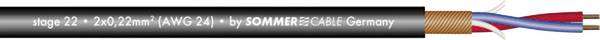 Sommer Cable 200-0001 mikrofonový kabel  2 x 0.22 mm² + 2 x 0.22 mm² černá metrové zboží
