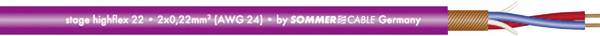 Sommer Cable 200-0008 mikrofonový kabel UNITRONIC® MICROPHONE 2 x 0.22 mm² + 2 x 0.22 mm² fialová metrové zboží