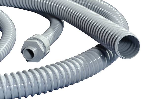HellermannTyton 166-40004 PSR25 ochranný husí krk šedá 22 mm metrové zboží