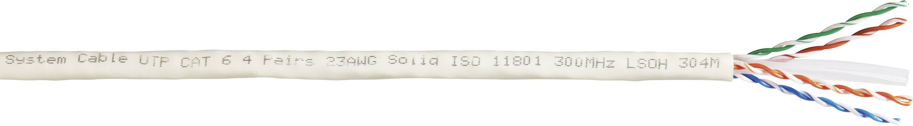 ethernetový síťový kabel, CAT 6, U/UTP, 305 m