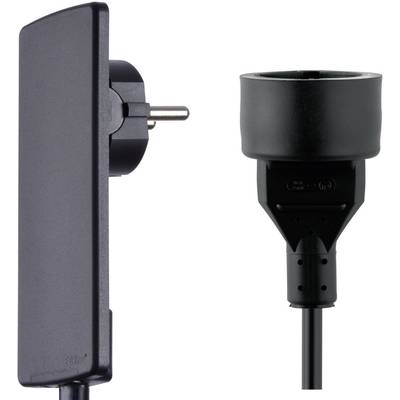 Dva černé síťové adaptéry pro elektrické spotřebiče, jeden s plochým designem, druhý kulatý, oba s běžnými evropskými standardními zástrčkami.