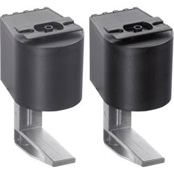 Montážní úchytka Schulte Elektrotechnik, 99090210, 40-75 mm, sada 2 kusů, černá
