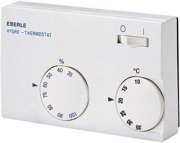 Eberle HYG-E 7001 Hygrotermostat na omítku, 119 7901 91 100, 1 ks