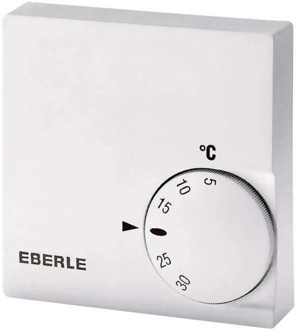 Eberle RTR-E 6121 pokojový termostat na omítku, 111 1101 51 100, denní program, Bez spínače zapnuto/vypnuto, 1 ks
