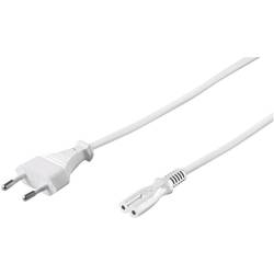 Napájecí síťový kabel Goobay 51326, Euro zástrčka - IEC C7 zásuvka, 1.50 m, bílá