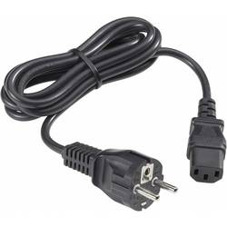 Síťový kabel s IEC zásuvkou Goobay NE3-KG/GG2, 2 m, černá