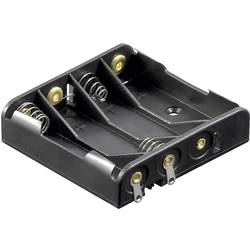 Batériový držák na 4x micro (AAA) Goobay 12468, (d x š x v) 52 x 49 x 13 mm