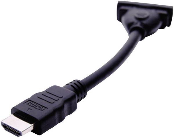 club3D CAC-HMD>DFD HDMI / DVI adaptér [1x HDMI zástrčka - 1x DVI zásuvka 24+5pólová] černá  12.00 cm