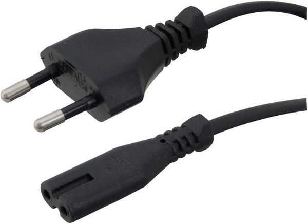 HAWA 1008208 napájecí kabel  černá 1.80 m