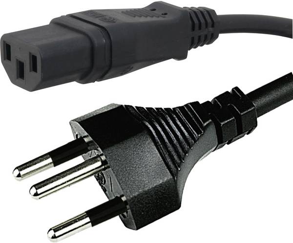 HAWA 1008243 IEC kabel  černá 2.00 m