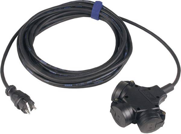 SIROX 345.505 napájecí prodlužovací kabel, 16 A, černá, 5.00 m