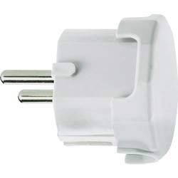 Úhlová zástrčka SchuKo GAO 627615, plast, IP20, 230 V, biela