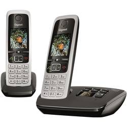 Bezdrátový analogový telefon Gigaset C430A Duo, stříbrná, černá