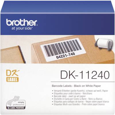 Brother DK-11240 etikety v roli 102 x 51 mm papír bílá 600 ks trvalé DK11240 přepravní štítky