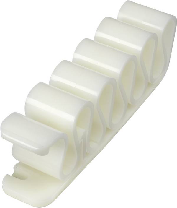 TRU COMPONENTS  kabelová spona samolepicí 1572343 Průměr kabelového svazku (rozsah) 8 mm (max)   bílá 1 ks