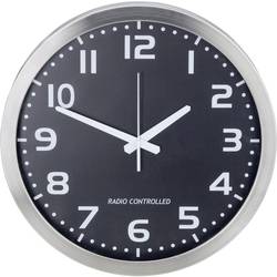 Analogové DCF nástěnné hodiny M601508, Ø 40 cm, stříbrná