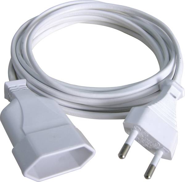 GAO 145601098 napájecí prodlužovací kabel, bílá, 2.00 m
