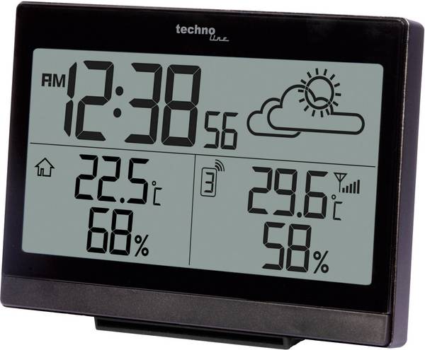 Techno Line WS 9252 WS 9252 digitální bezdrátová meteostanice  Počet senzorů (max.) 3