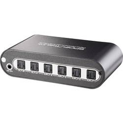 Přepínač Toslink Matrix + dálkové ovládání, SpeaKa Professional, 4 porty
