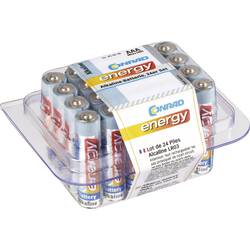 Conrad energy alkalické micro batérie, 24 kusov