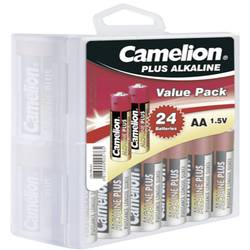 Camelion 24 ks alkalických batérií AA + plastový box
