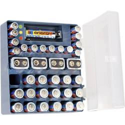 Box na alkalické baterky vr. 18x AA, 14x AAA, 4x 9 V baterií a skúšačkou