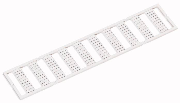 Bílý větrací mřížkový prvek s několika paralelními obdélníkovými otvory, vhodný pro ventilační systémy.