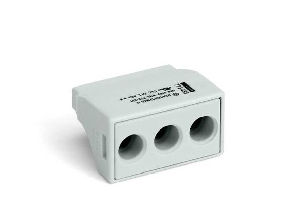 krabicová svorka Tuhost (příčný řez): 2.5-6 mm² Pólů: 3 WAGO 500 ks světle šedá