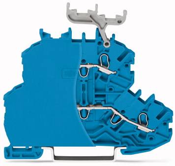WAGO 2000-2204/099-000 dvojitá průchodková svorka 4.20 mm pružinová svorka osazení: N, N modrá 50 ks Package
