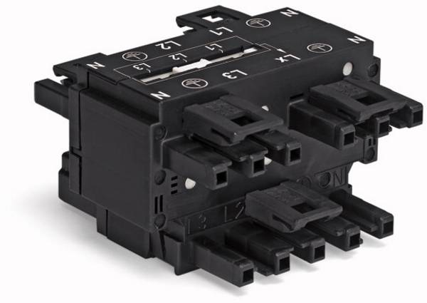 WAGO 770-940 síťový rozdělovač síťová zástrčka - síťová zásuvka, síťová zásuvka, síťová zásuvka, síťová zásuvka, síťová zásuvka Počet kontaktů: 5 červená 10 ks