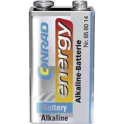 Conrad energy 6LR61 baterie 9 V alkalicko-manganová 9 V 1 ks
