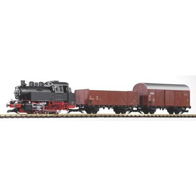 Piko G 37120 Startovací set s parní lokomotivou BR 80 s 2 nákladními vozy značky DB 