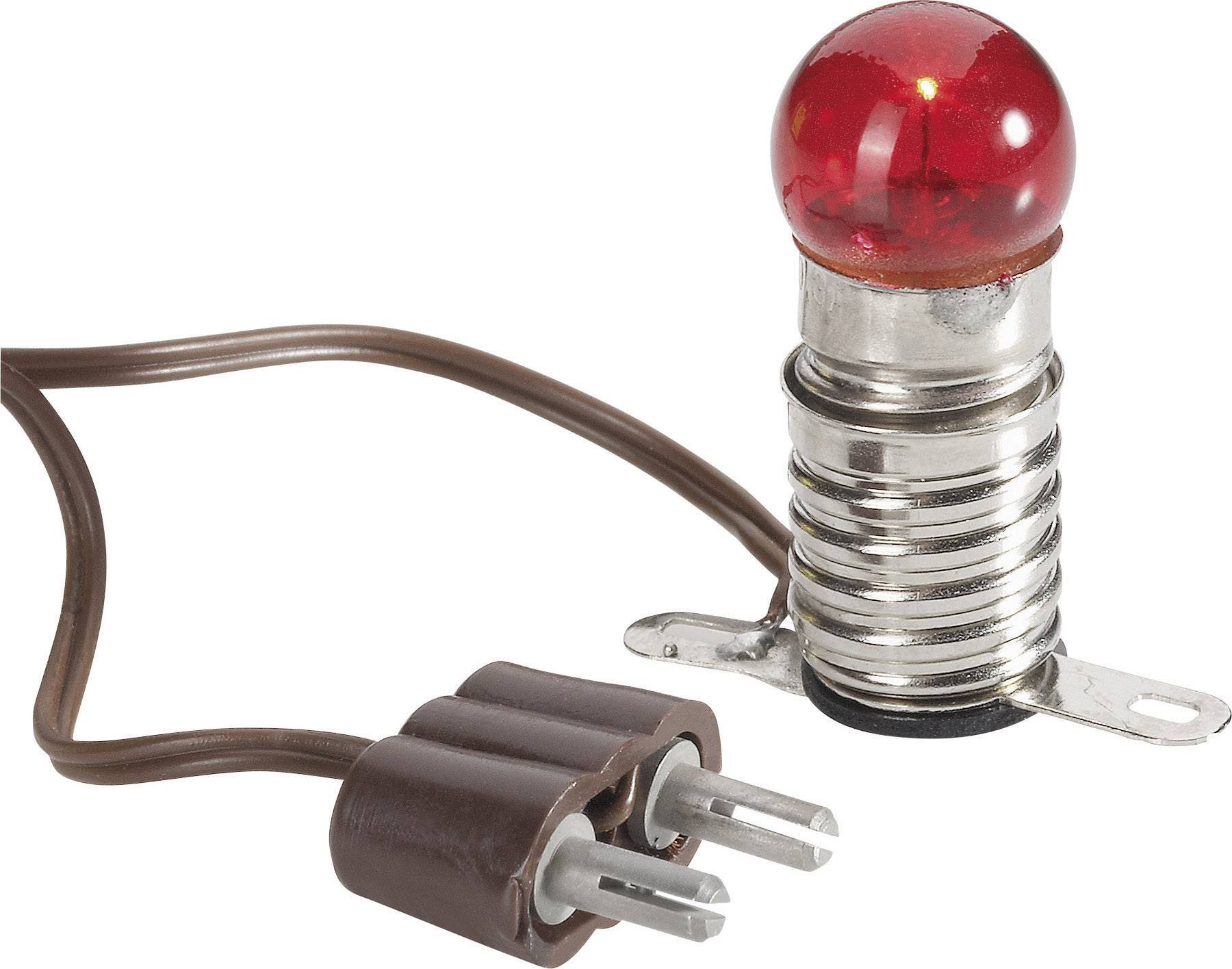 Kahlert Licht 60601 osvětlení žárovka s kovovým můstkem červená E10 3.5 V-0