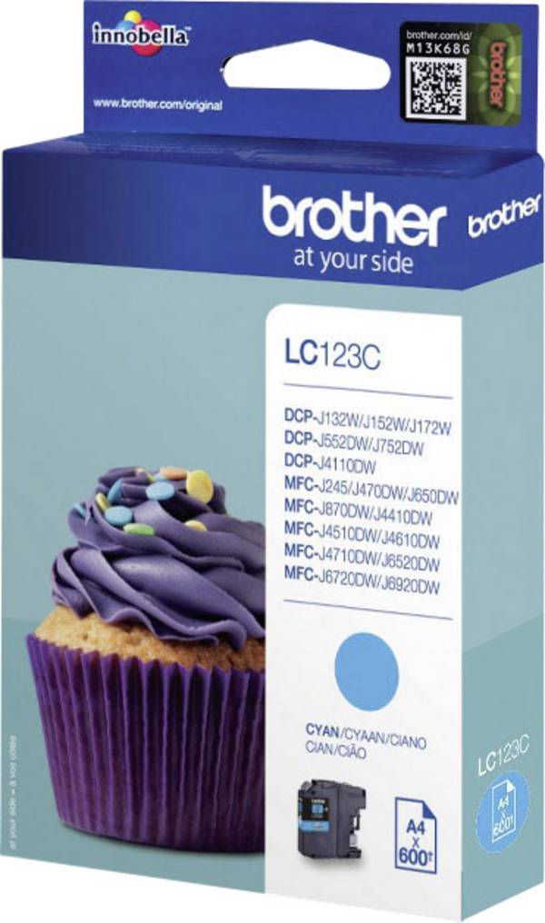 Brother Ink LC-123C originál  azurová LC-123 C