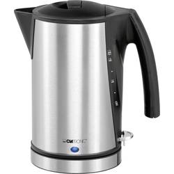 Rychlovarná konvice Clatronic WKS 3288 263090, 2200 W, 1700 ml, stříbrná (kartáčovaná), černá