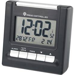 DCF budík s teploměrem RC195, 81 x 42 x 80 mm